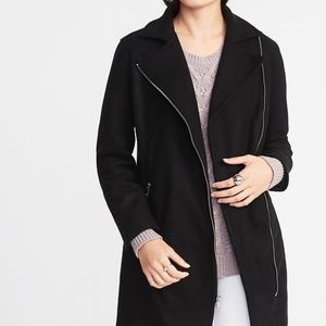 Old Navy Long-Line Moto Pea Coat